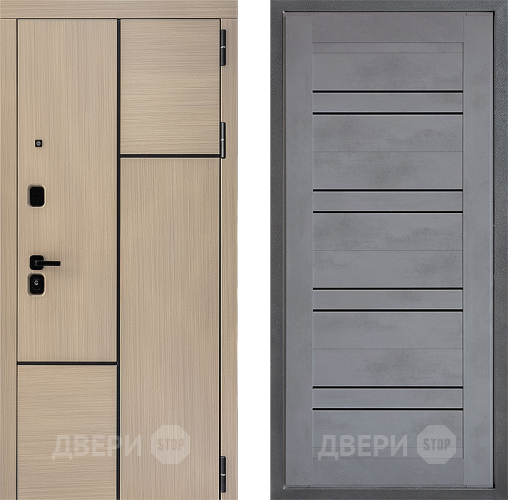 Входная металлическая Дверь Дверной континент ДК-14 ФЛ-49 Бетон серый в Красногорск