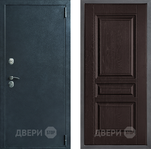 Входная металлическая Дверь Дверной континент ДК-70 Дизайн ФЛ-243 Дуб шоколадный в Красногорск