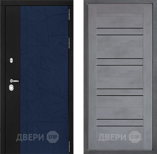 Входная металлическая Дверь Дверной континент ДК-9 ФЛ-49 Бетон серый в Красногорск