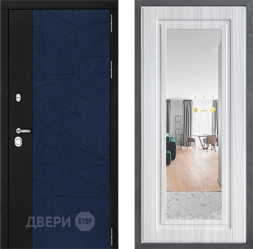 Дверь Дверной континент ДК-9 ФЛЗ Зеркало Сандал белый в Красногорск