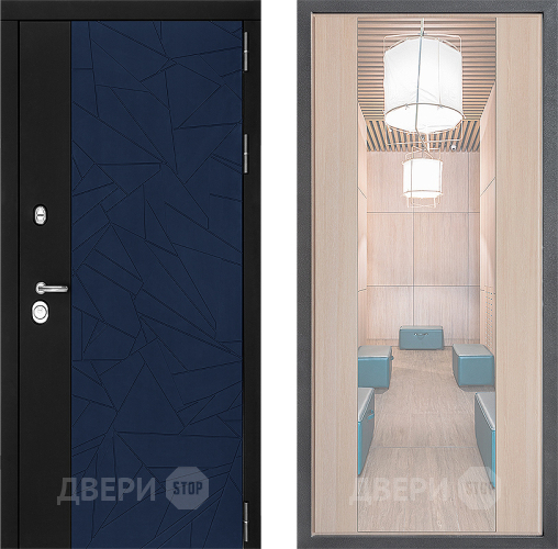 Входная металлическая Дверь Дверной континент ДК-9 ФЛЗ-1 Зеркало Капучино в Красногорск