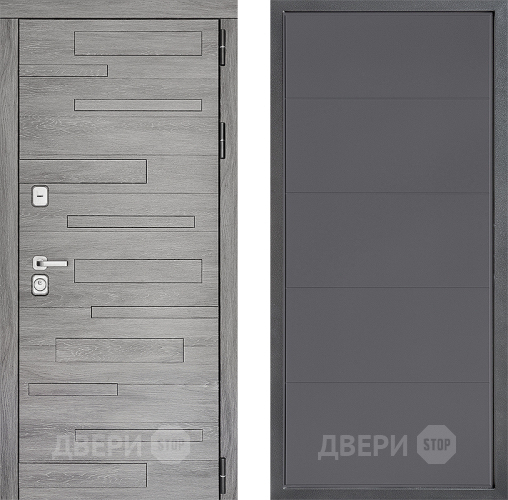 Входная металлическая Дверь Дверной континент ДК-10 ФЛ-649 Графит софт в Красногорск