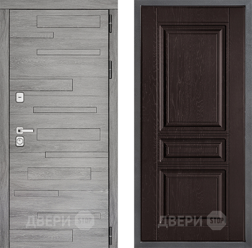 Входная металлическая Дверь Дверной континент ДК-10 ФЛ-243 Дуб шоколадный в Красногорск
