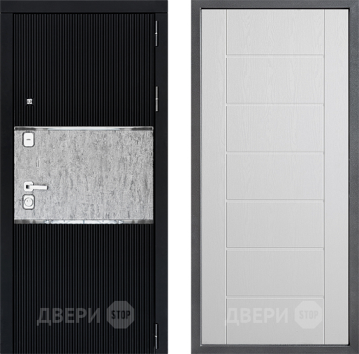 Входная металлическая Дверь Дверной континент ДК-13 ФЛ-Лайн Белое дерево в Красногорск