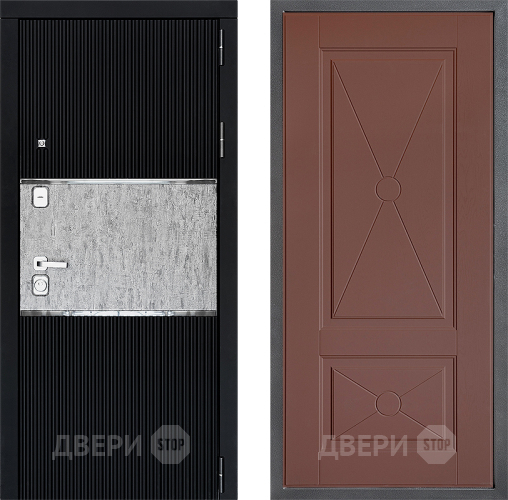 Входная металлическая Дверь Дверной континент ДК-13 ФЛ-617 Ясень шоколадный в Красногорск