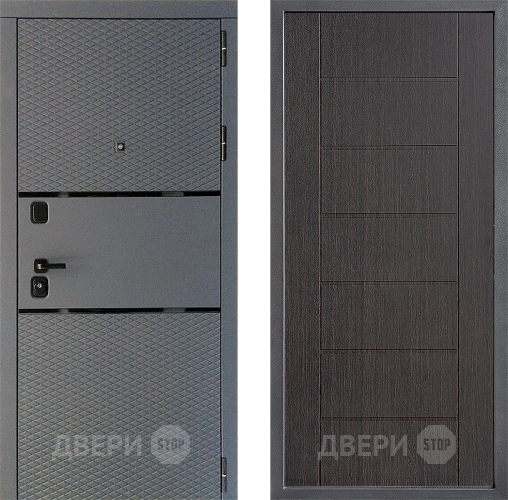 Входная металлическая Дверь Дверной континент Диамант Дизайн ФЛ-Лайн Венге в Красногорск