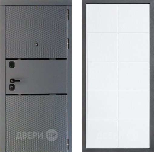 Дверь Дверной континент Диамант Дизайн ФЛ-Кватро Белое дерево в Красногорск
