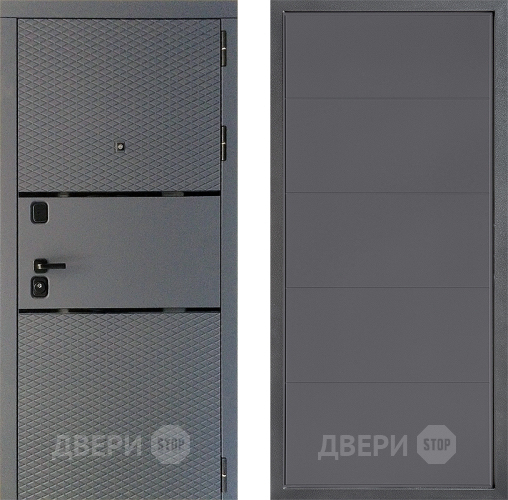 Входная металлическая Дверь Дверной континент Диамант Дизайн ФЛ-649 Графит софт в Красногорск