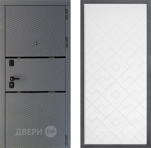 Дверь Дверной континент Диамант Дизайн ФЛ-Тиффани Белый софт в Красногорск