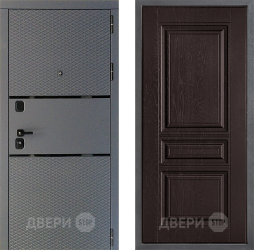 Дверь Дверной континент Диамант Дизайн ФЛ-243 Дуб шоколадный в Красногорск