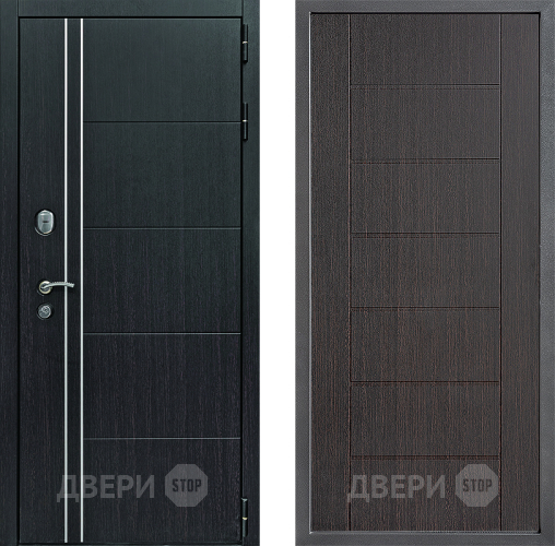 Входная металлическая Дверь Дверной континент Теплолюкс Дизайн ФЛ-Лайн Венге в Красногорск