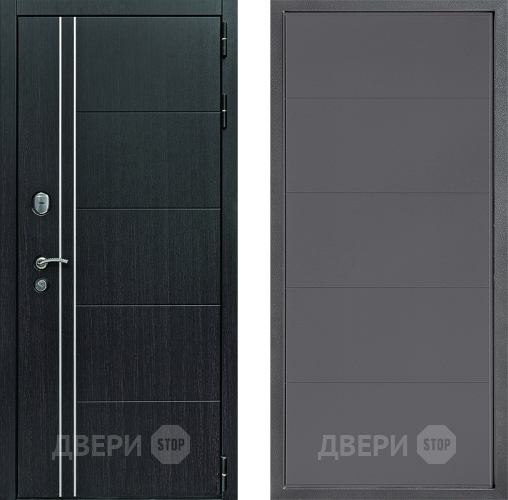 Входная металлическая Дверь Дверной континент Теплолюкс Дизайн ФЛ-649 Графит софт в Красногорск
