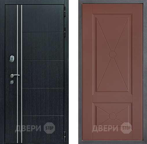 Дверь Дверной континент Теплолюкс Дизайн ФЛ-617 Ясень шоколадный в Красногорск