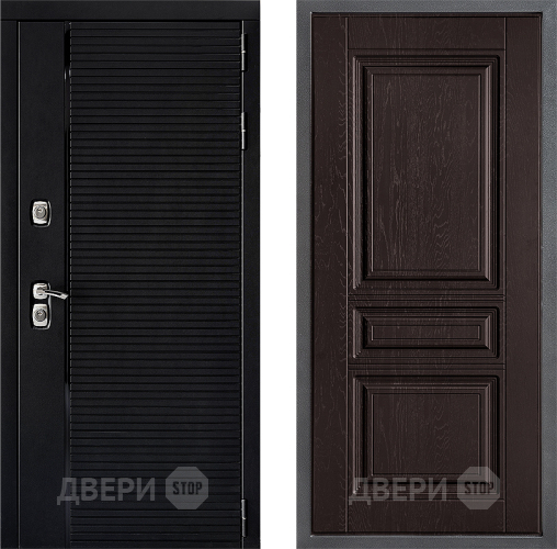 Входная металлическая Дверь Дверной континент ДК-1 ФЛ-243 Дуб шоколадный в Красногорск