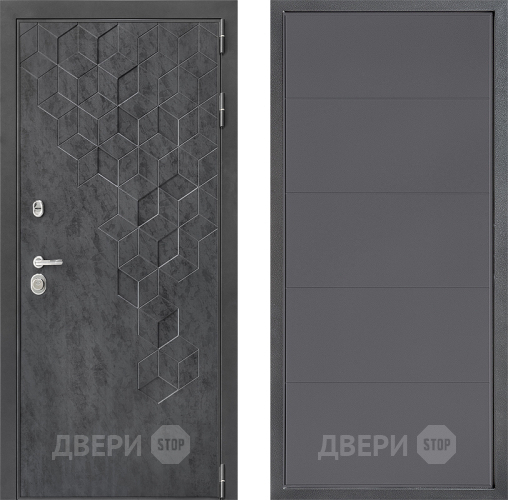 Входная металлическая Дверь Дверной континент ДК-3/713 ФЛ-649 Графит софт в Красногорск