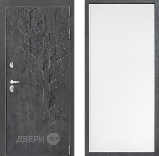 Входная металлическая Дверь Дверной континент ДК-3/713 ФЛ-649 Белый софт в Красногорск