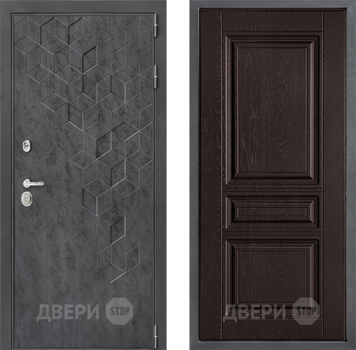 Входная металлическая Дверь Дверной континент ДК-3/713 ФЛ-243 Дуб шоколадный в Красногорск