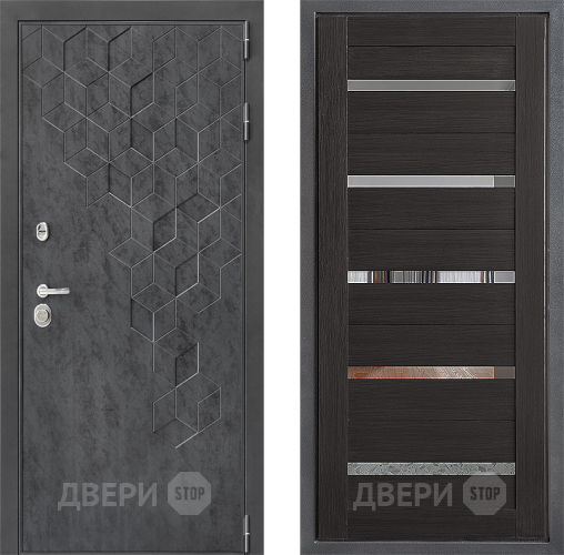 Входная металлическая Дверь Дверной континент ДК-3/713 ФЛ-47 Венге в Красногорск