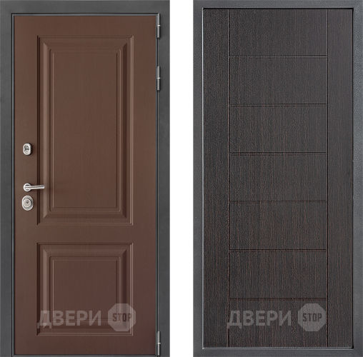 Входная металлическая Дверь Дверной континент ДК-3/729 ФЛ-Лайн Венге в Красногорск