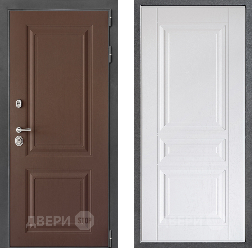 Входная металлическая Дверь Дверной континент ДК-3/729 ФЛ-243 Альберо Браш серебро в Красногорск