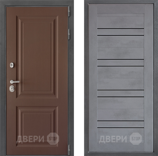 Входная металлическая Дверь Дверной континент ДК-3/729 ФЛ-49 Бетон серый в Красногорск