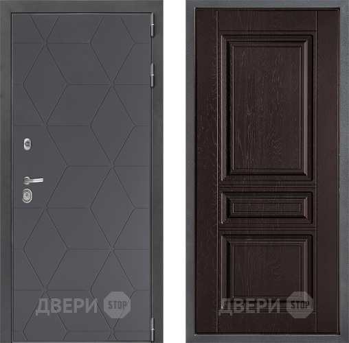 Входная металлическая Дверь Дверной континент ДК-3/744 ФЛ-243 Дуб шоколадный в Красногорск