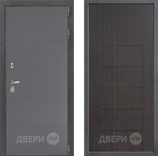 Входная металлическая Дверь Дверной континент ДК-3/649 ФЛ-Лайн Венге в Красногорск
