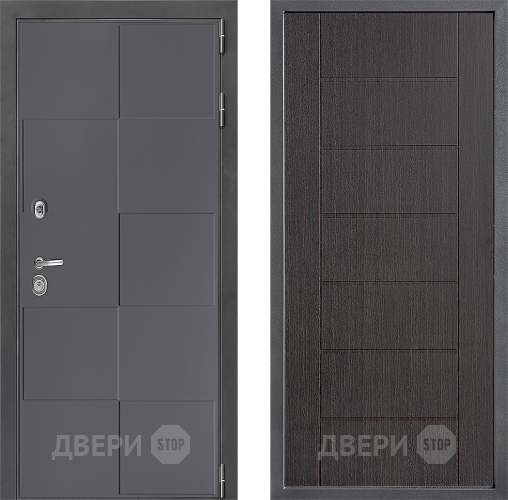 Входная металлическая Дверь Дверной континент ДК-3/606 ФЛ-Лайн Венге в Красногорск