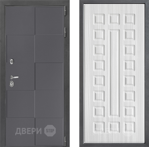 Входная металлическая Дверь Дверной континент ДК-3/606 ФЛ-183 Сандал белый в Красногорск