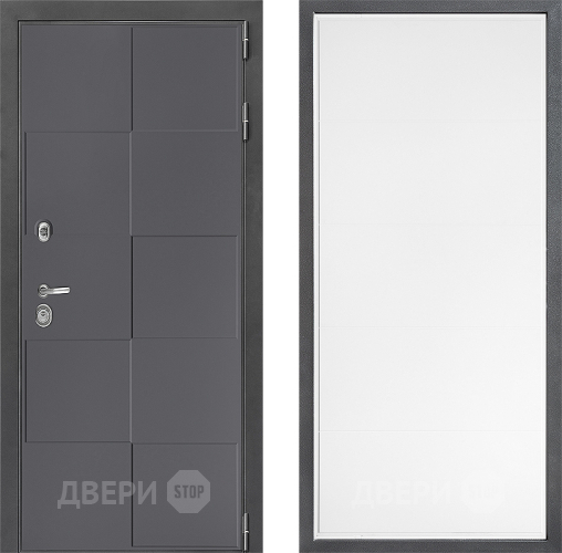 Входная металлическая Дверь Дверной континент ДК-3/606 ФЛ-649 Белый софт в Красногорск