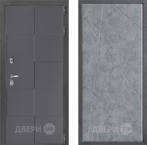 Входная металлическая Дверь Дверной континент ДК-3/606 ФЛ-655 Бетон серый в Красногорск