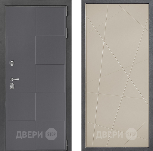 Входная металлическая Дверь Дверной континент ДК-3/606 ФЛ-655 Капучино в Красногорск