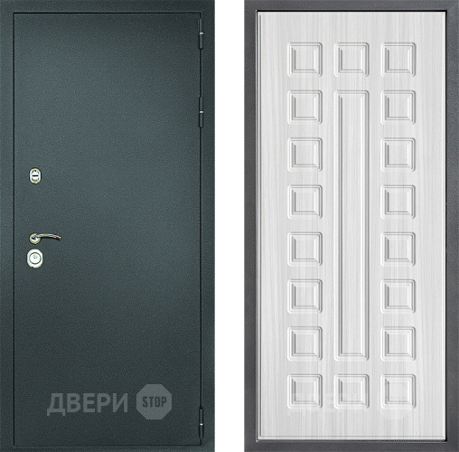 Дверь Дверной континент Рубикон Серебро Дизайн ФЛ-183 Сандал белый в Красногорск