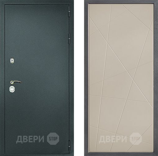 Входная металлическая Дверь Дверной континент Рубикон Серебро Дизайн ФЛ-655 Капучино в Красногорск