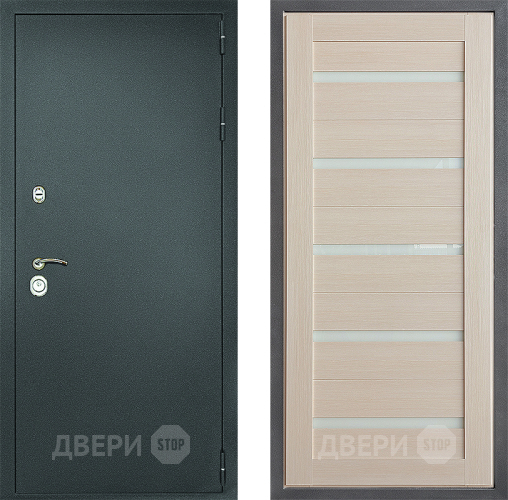 Дверь Дверной континент Рубикон Серебро Дизайн ФЛ-47 Капучино в Красногорск