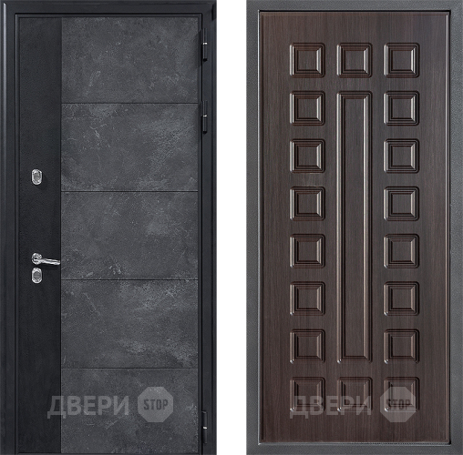 Входная металлическая Дверь Дверной континент ДК-15 Бетон ТЕРМО ФЛ-183 Венге в Красногорск