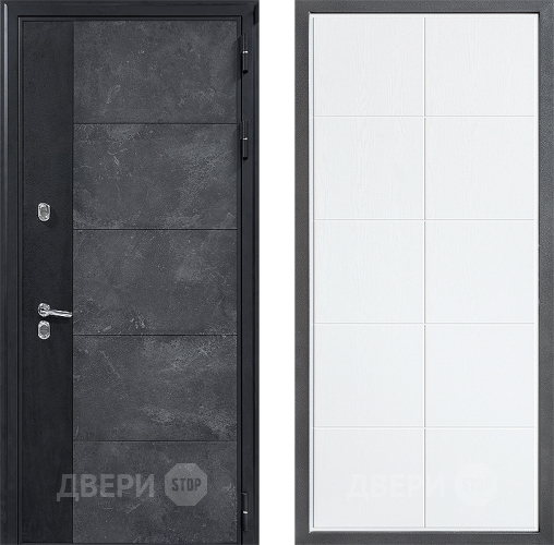 Дверь Дверной континент ДК-15 Бетон ТЕРМО ФЛ-Кватро Белое дерево в Красногорск