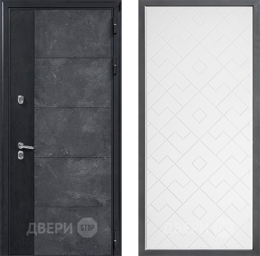 Дверь Дверной континент ДК-15 Бетон ТЕРМО ФЛ-Тиффани Белый софт в Красногорск