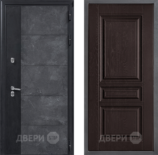 Дверь Дверной континент ДК-15 Бетон ТЕРМО ФЛ-243 Дуб шоколадный в Красногорск