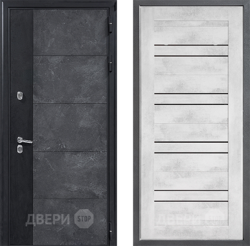 Входная металлическая Дверь Дверной континент ДК-15 Бетон ТЕРМО ФЛ-49 Бетон снежный в Красногорск