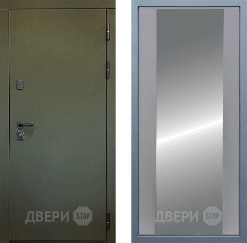 Входная металлическая Дверь Дива МД-61 Д-15 Зеркало Силк Маус в Красногорск
