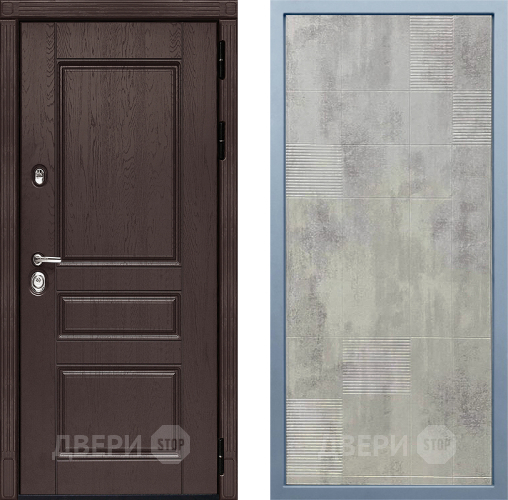Входная металлическая Дверь Дива МД-90 Д-4 Бетон темный в Красногорск
