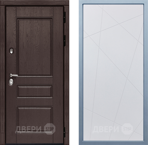 Входная металлическая Дверь Дива МД-90 Д-11 Белый в Красногорск