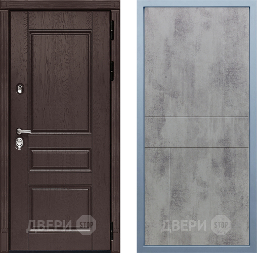 Входная металлическая Дверь Дива МД-90 М-1 Бетон темный в Красногорск