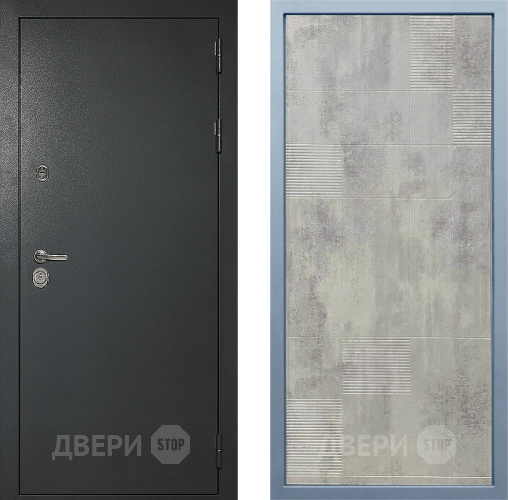 Входная металлическая Дверь Дива МД-40 Титан Д-4 Бетон темный в Красногорск
