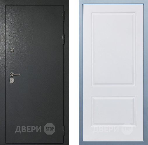 Входная металлическая Дверь Дива МД-40 Титан Д-7 Белый в Красногорск