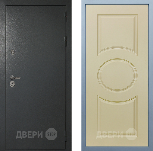 Входная металлическая Дверь Дива МД-40 Титан Д-8 Шампань в Красногорск