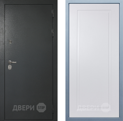 Входная металлическая Дверь Дива МД-40 Титан Н-10 Белый в Красногорск