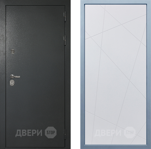 Входная металлическая Дверь Дива МД-40 Титан Д-11 Белый в Красногорск
