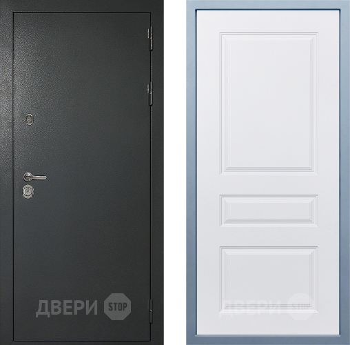 Входная металлическая Дверь Дива МД-40 Титан Д-13 Белый в Красногорск
